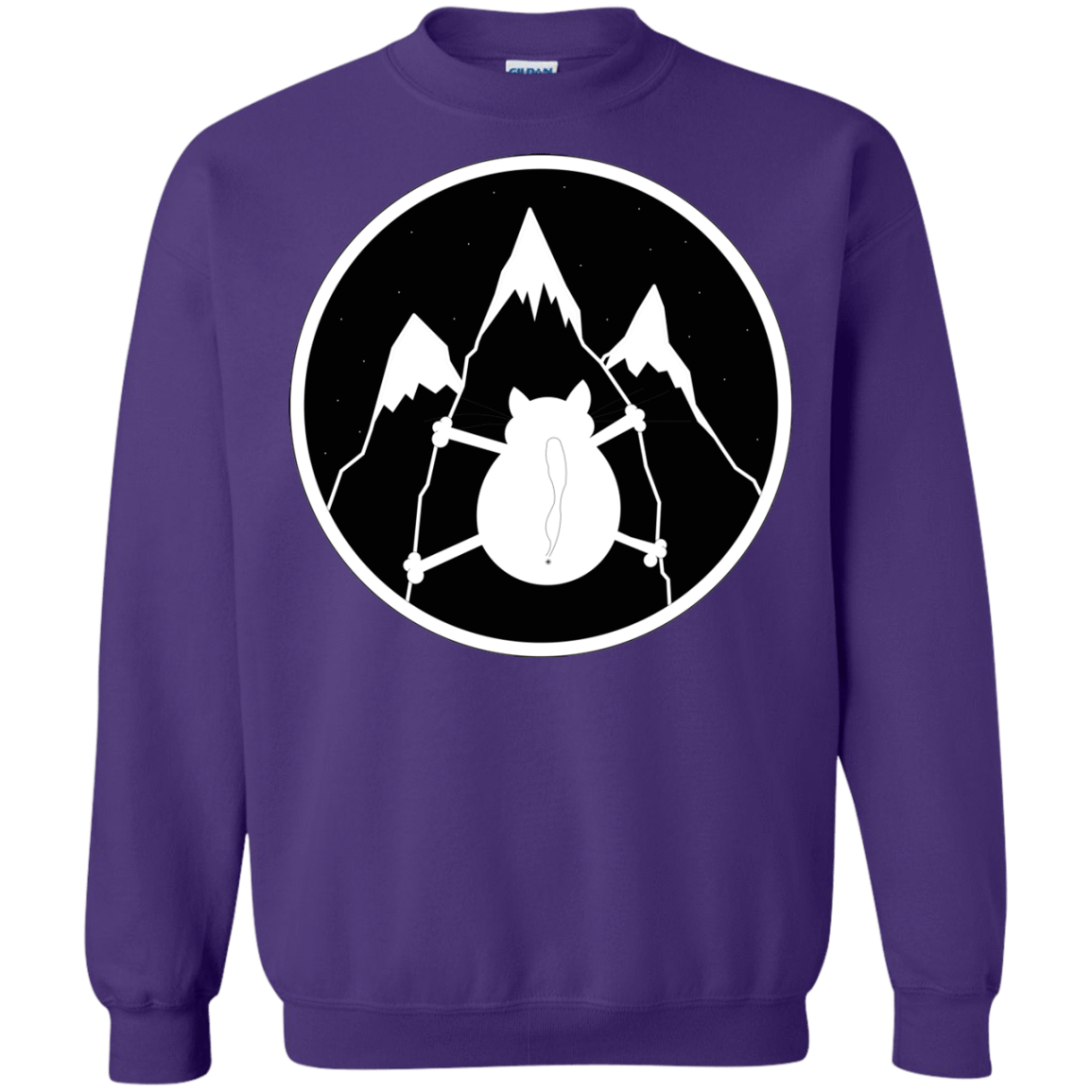 Sweatshirts Purple / S Spider Cat Crewneck Sweatshirt