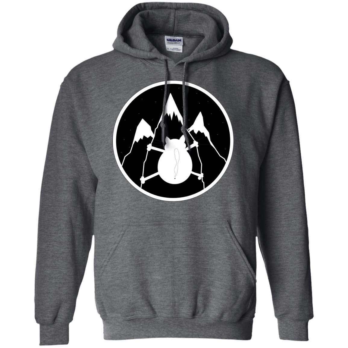 Sweatshirts Dark Heather / S Spider Cat Pullover Hoodie