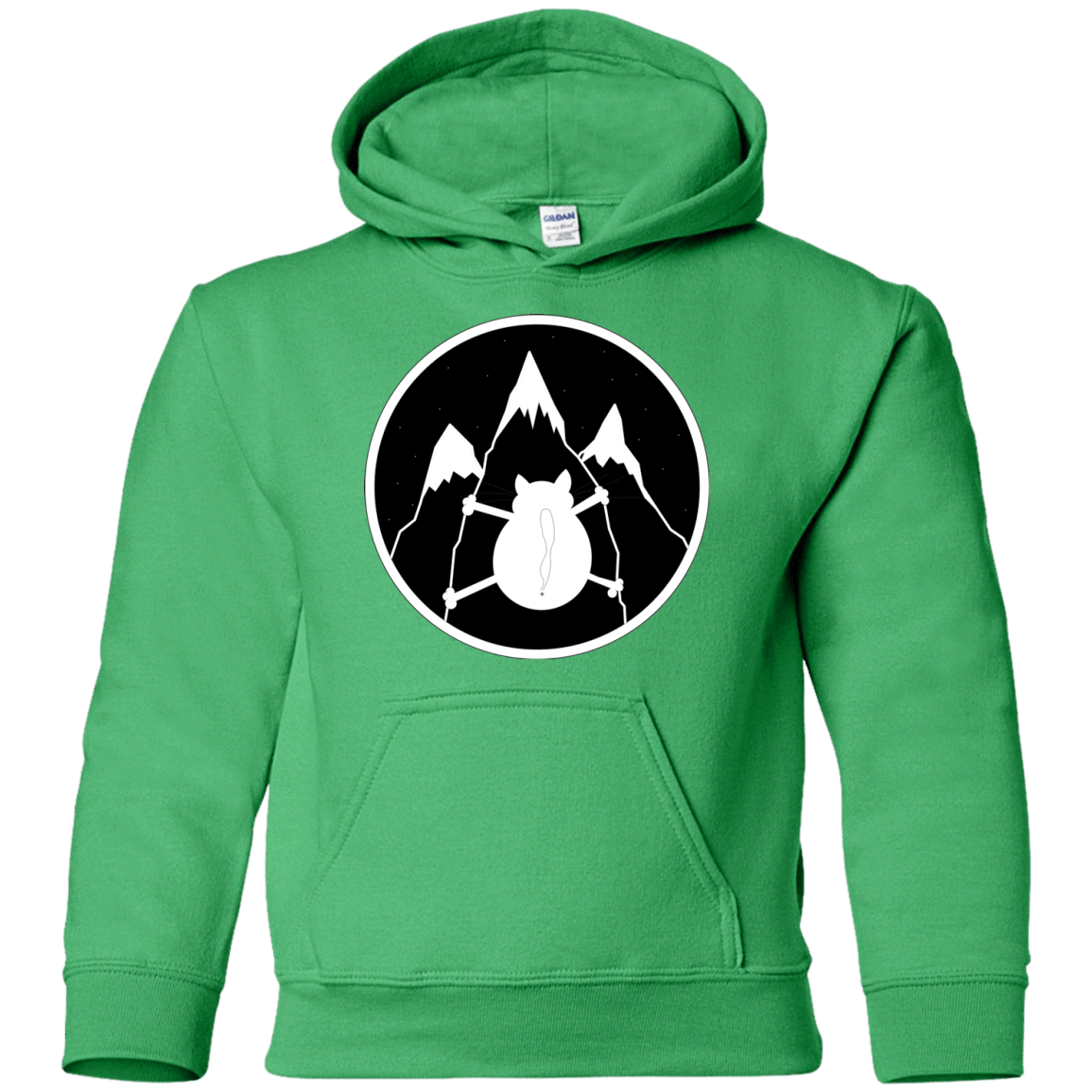 Sweatshirts Irish Green / YS Spider Cat Youth Hoodie