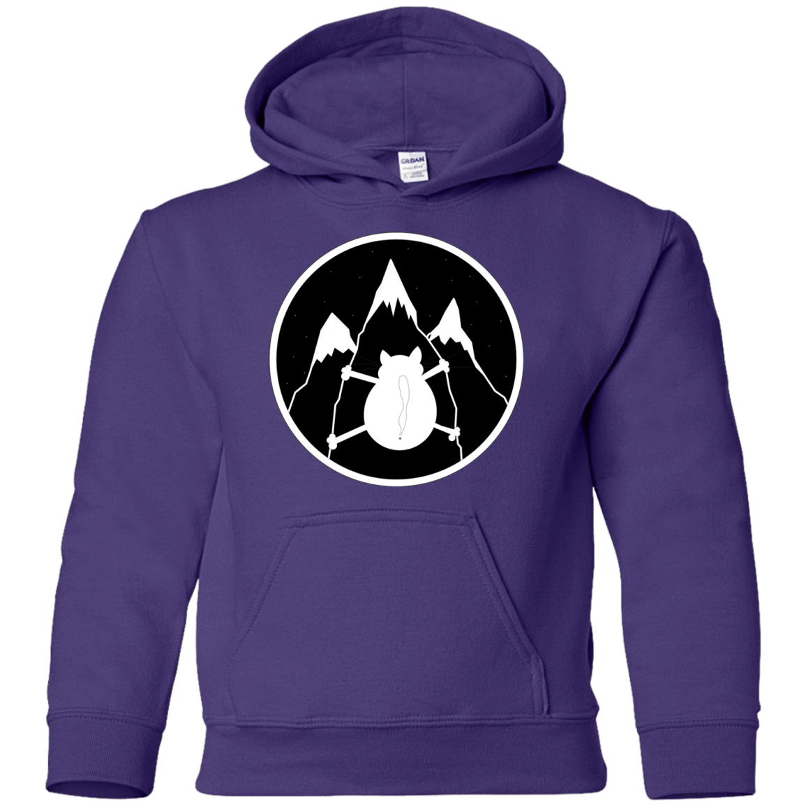 Sweatshirts Purple / YS Spider Cat Youth Hoodie