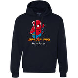Sweatshirts Navy / Small Spider Pig Build Line Premium Fleece Hoodie