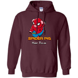 Sweatshirts Maroon / Small Spider Pig Build Line Pullover Hoodie