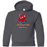 Sweatshirts Charcoal / YS Spider Pig Build Line Youth Hoodie