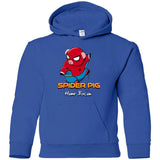 Sweatshirts Royal / YS Spider Pig Build Line Youth Hoodie