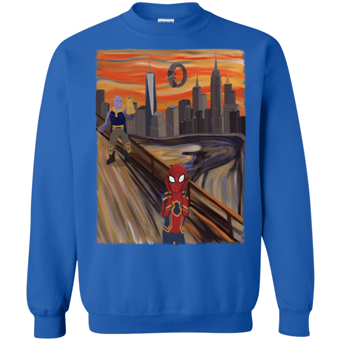 Sweatshirts Royal / S Spider Scream Crewneck Sweatshirt