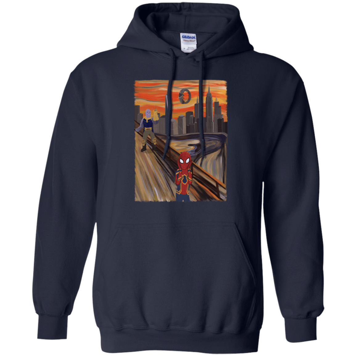 Sweatshirts Navy / S Spider Scream Pullover Hoodie