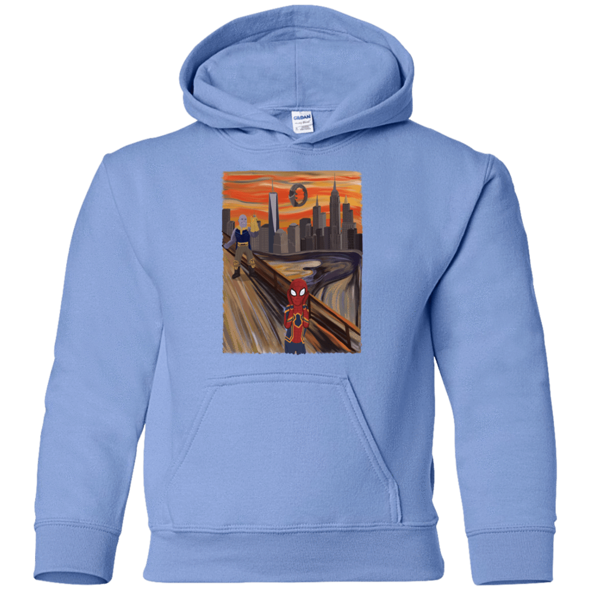 Sweatshirts Carolina Blue / YS Spider Scream Youth Hoodie