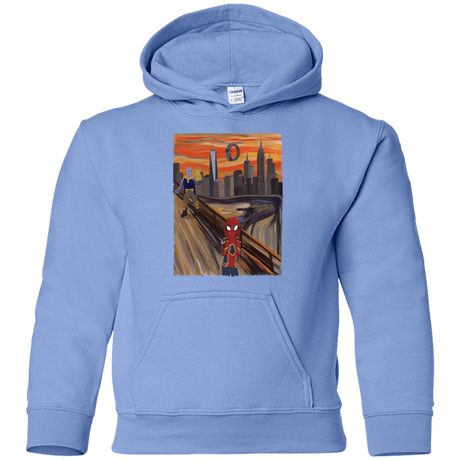 Sweatshirts Carolina Blue / YS Spider Scream Youth Hoodie