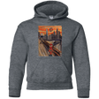 Sweatshirts Dark Heather / YS Spider Scream Youth Hoodie