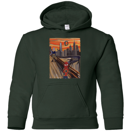 Sweatshirts Forest Green / YS Spider Scream Youth Hoodie