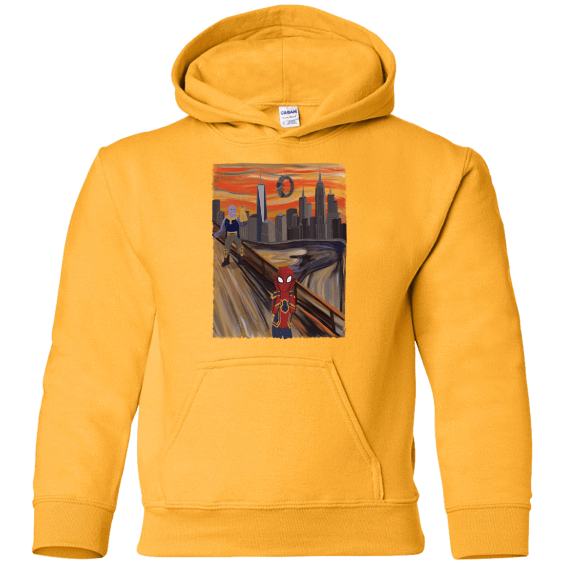 Sweatshirts Gold / YS Spider Scream Youth Hoodie