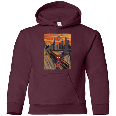 Sweatshirts Maroon / YS Spider Scream Youth Hoodie