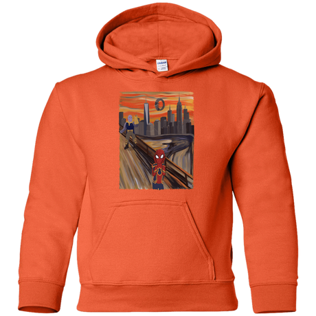 Sweatshirts Orange / YS Spider Scream Youth Hoodie