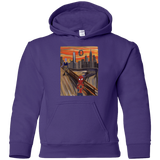 Sweatshirts Purple / YS Spider Scream Youth Hoodie