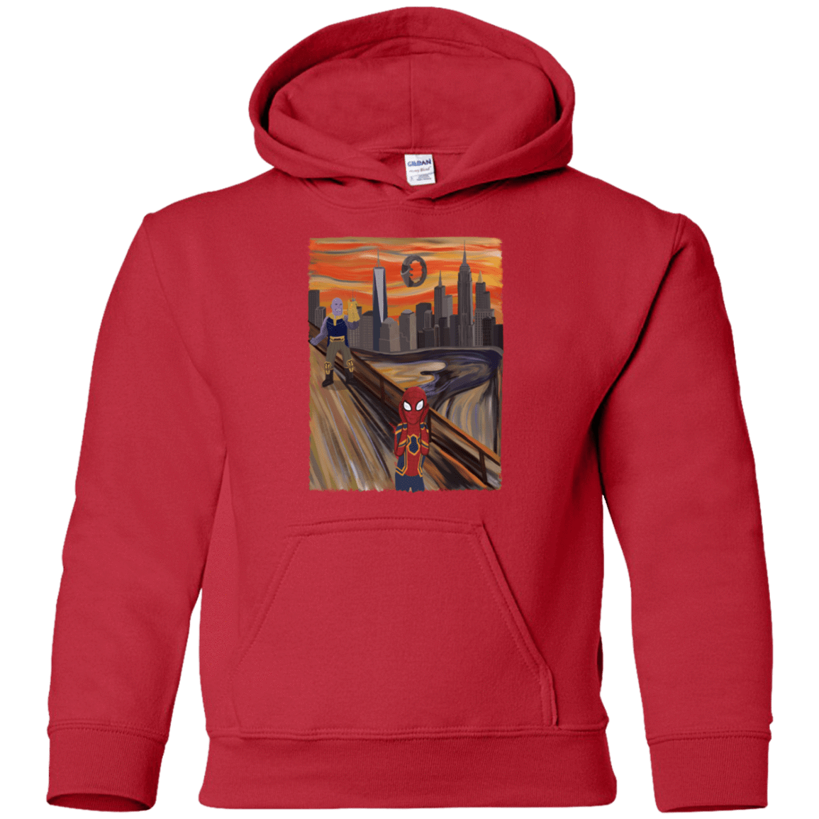 Sweatshirts Red / YS Spider Scream Youth Hoodie