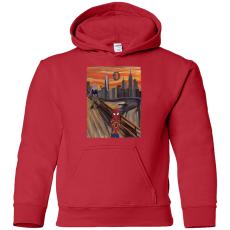 Sweatshirts Red / YS Spider Scream Youth Hoodie