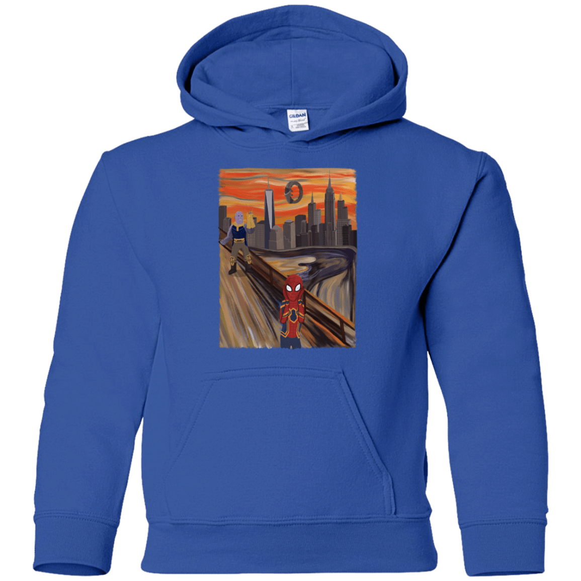 Sweatshirts Royal / YS Spider Scream Youth Hoodie