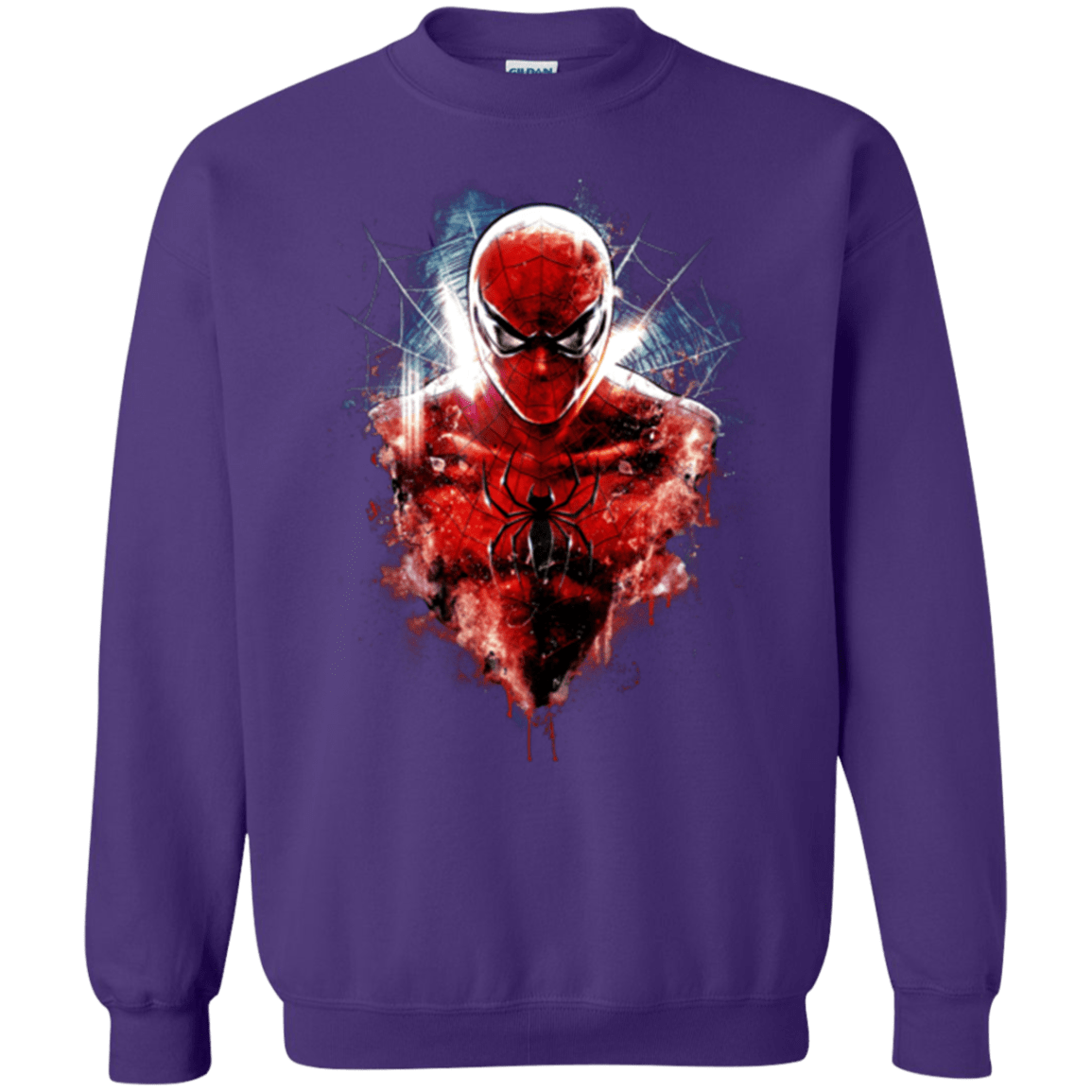 Sweatshirts Purple / Small Spiderman Crewneck Sweatshirt