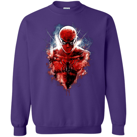 Sweatshirts Purple / Small Spiderman Crewneck Sweatshirt