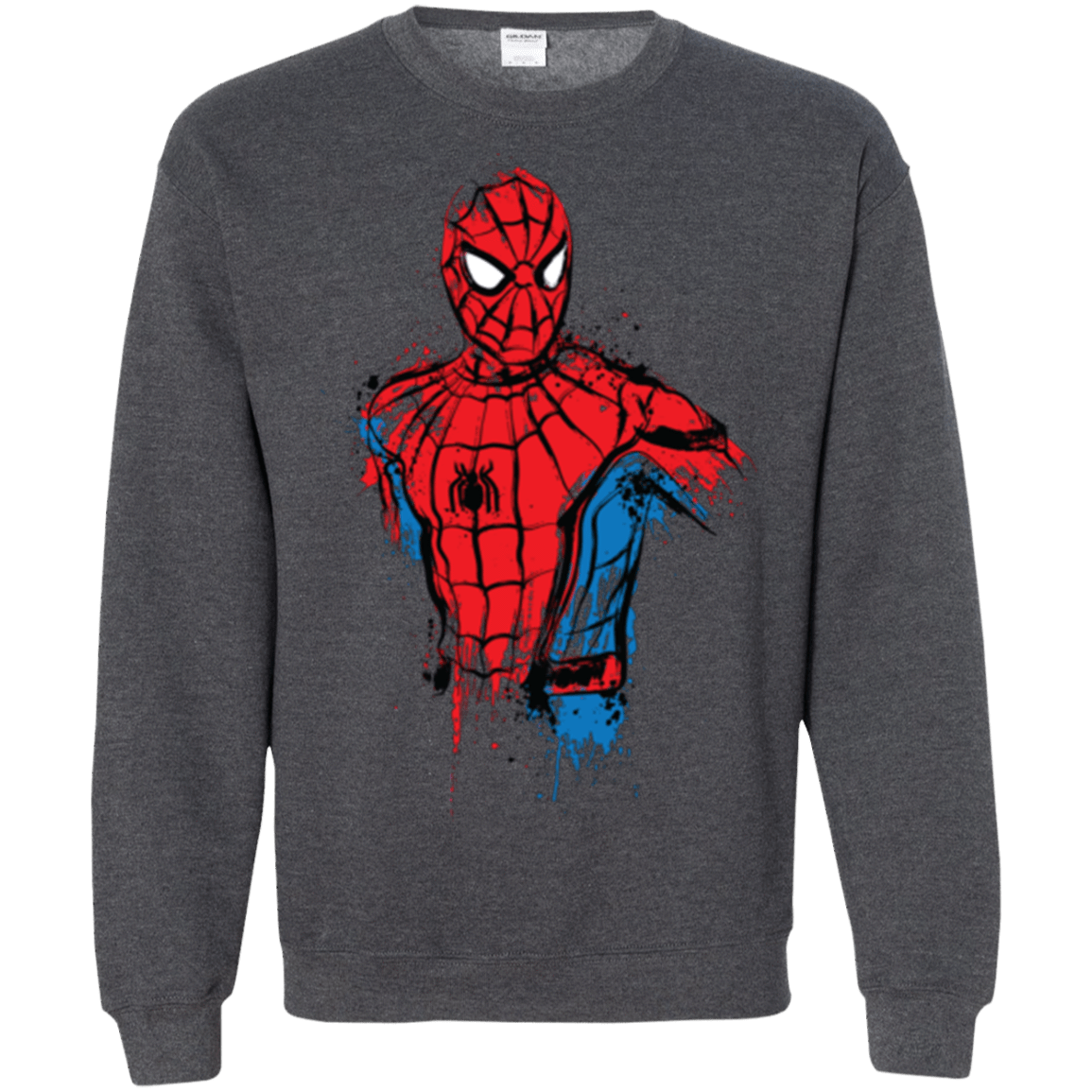 Sweatshirts Dark Heather / S Spiderman- Friendly Neighborhood Crewneck Sweatshirt