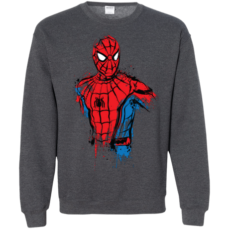Sweatshirts Dark Heather / S Spiderman- Friendly Neighborhood Crewneck Sweatshirt