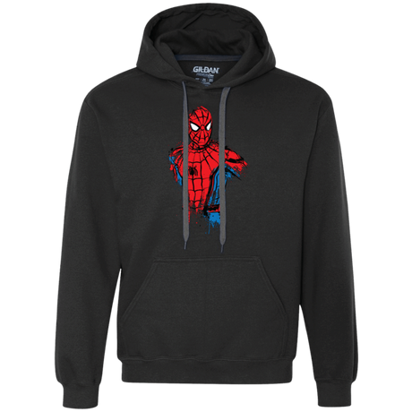 Sweatshirts Black / S Spiderman- Friendly Neighborhood Premium Fleece Hoodie