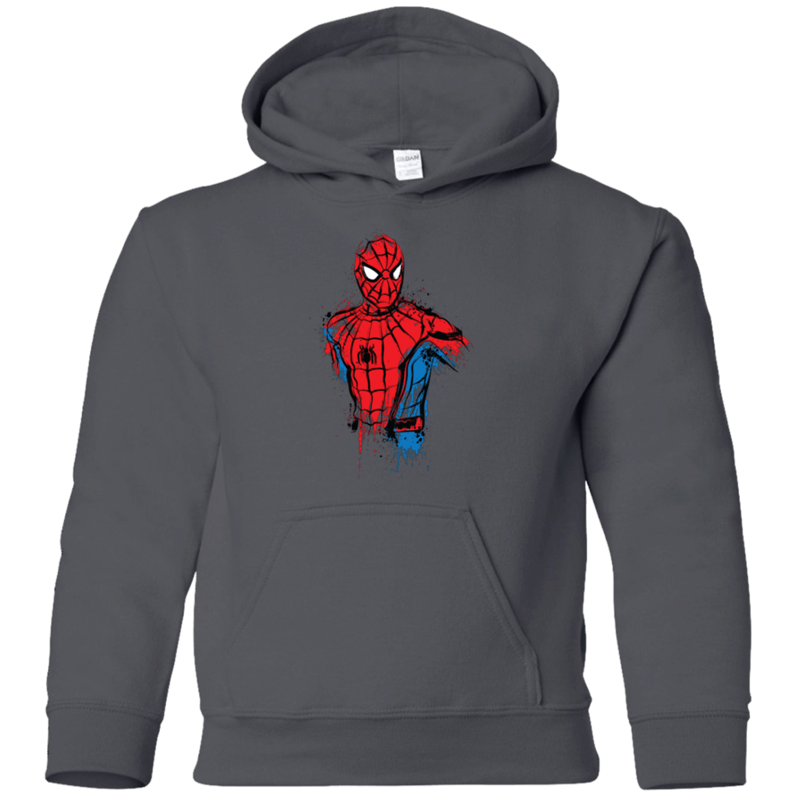 Sweatshirts Charcoal / YS Spiderman- Friendly Neighborhood Youth Hoodie