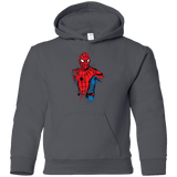Sweatshirts Charcoal / YS Spiderman- Friendly Neighborhood Youth Hoodie