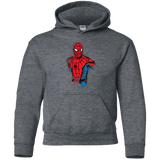 Sweatshirts Dark Heather / YS Spiderman- Friendly Neighborhood Youth Hoodie