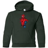 Sweatshirts Forest Green / YS Spiderman- Friendly Neighborhood Youth Hoodie