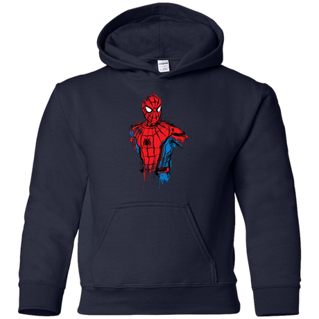 Sweatshirts Navy / YS Spiderman- Friendly Neighborhood Youth Hoodie