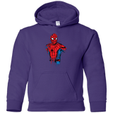 Sweatshirts Purple / YS Spiderman- Friendly Neighborhood Youth Hoodie