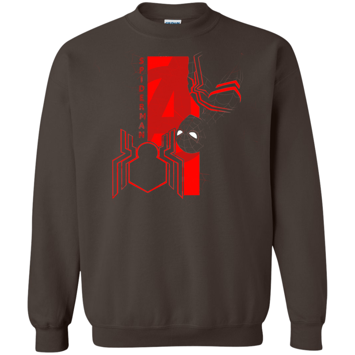 Sweatshirts Dark Chocolate / S Spiderman Profile Crewneck Sweatshirt