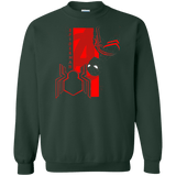 Sweatshirts Forest Green / S Spiderman Profile Crewneck Sweatshirt
