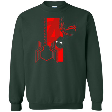 Sweatshirts Forest Green / S Spiderman Profile Crewneck Sweatshirt