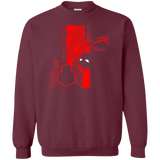 Sweatshirts Maroon / S Spiderman Profile Crewneck Sweatshirt