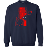 Sweatshirts Navy / S Spiderman Profile Crewneck Sweatshirt