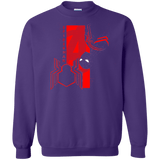 Sweatshirts Purple / S Spiderman Profile Crewneck Sweatshirt
