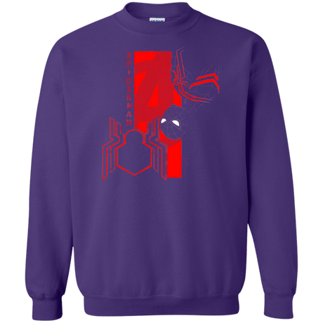 Sweatshirts Purple / S Spiderman Profile Crewneck Sweatshirt