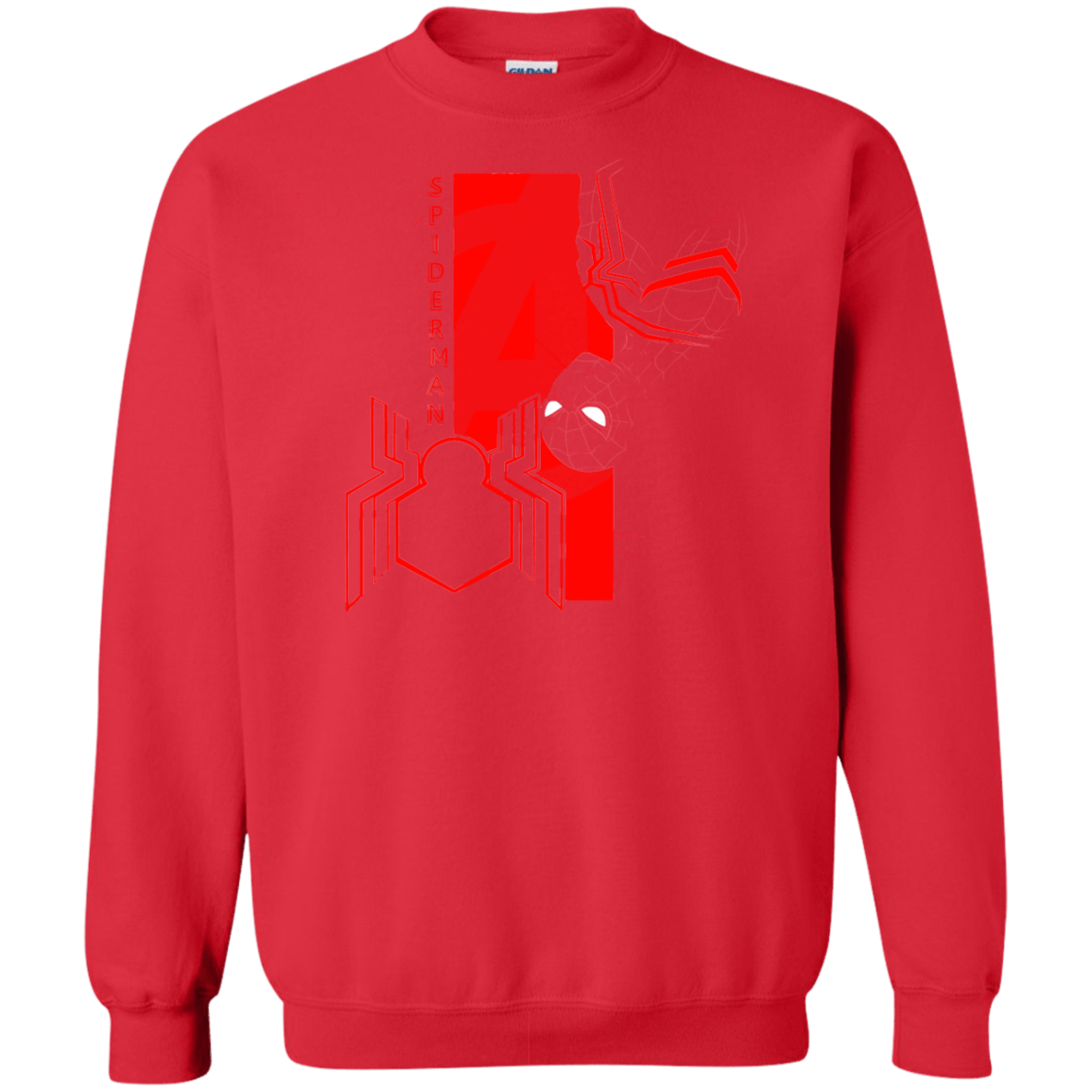 Sweatshirts Red / S Spiderman Profile Crewneck Sweatshirt