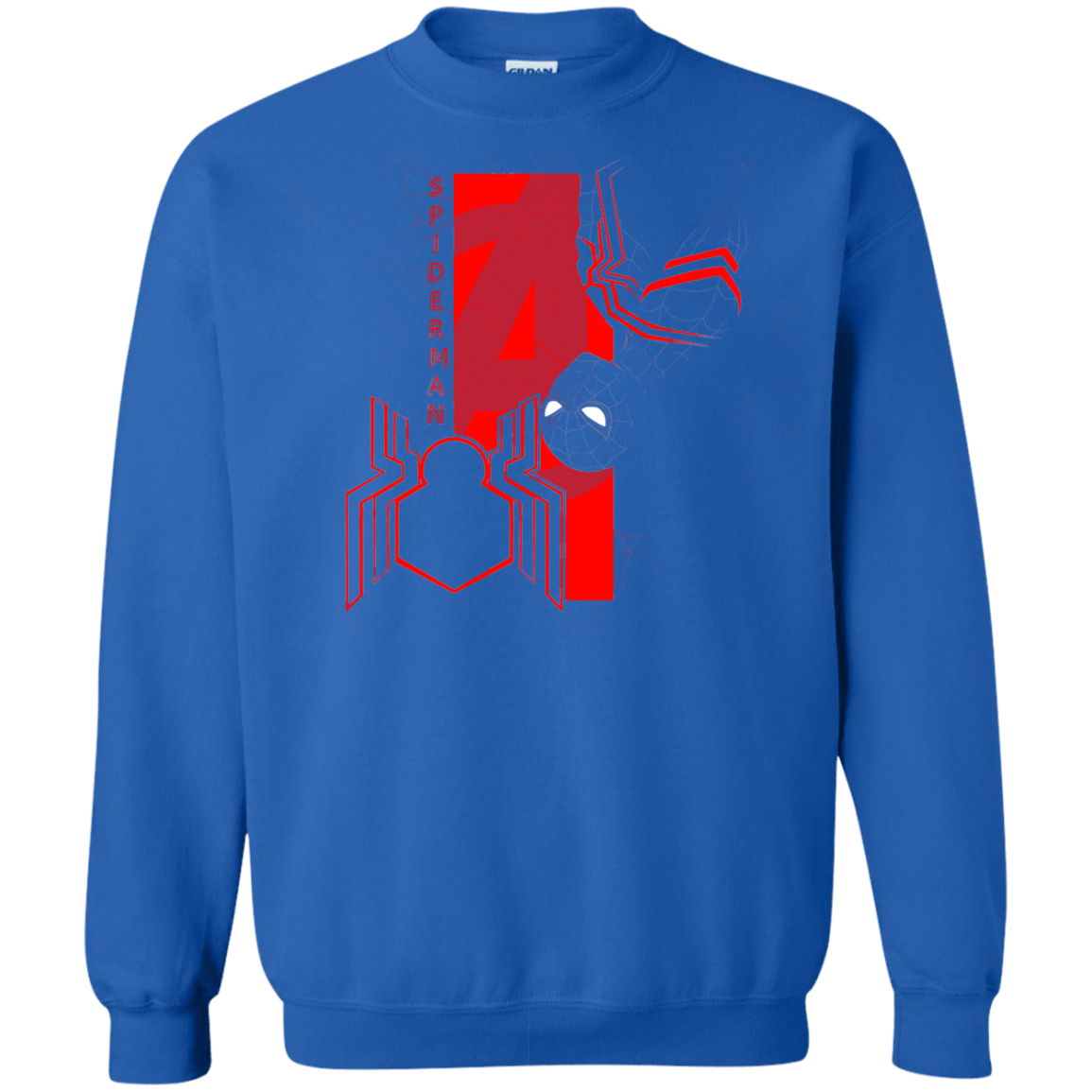 Sweatshirts Royal / S Spiderman Profile Crewneck Sweatshirt