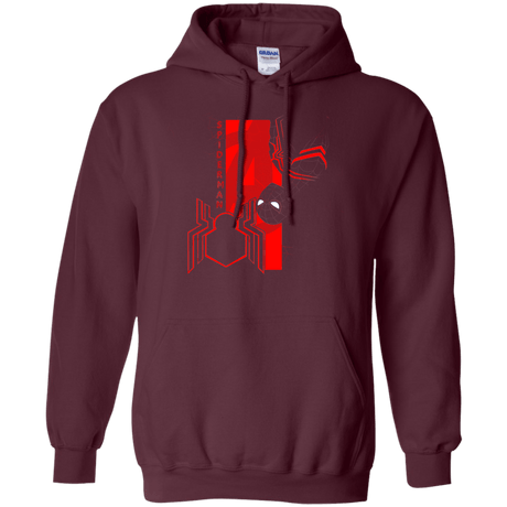 Sweatshirts Maroon / S Spiderman Profile Pullover Hoodie