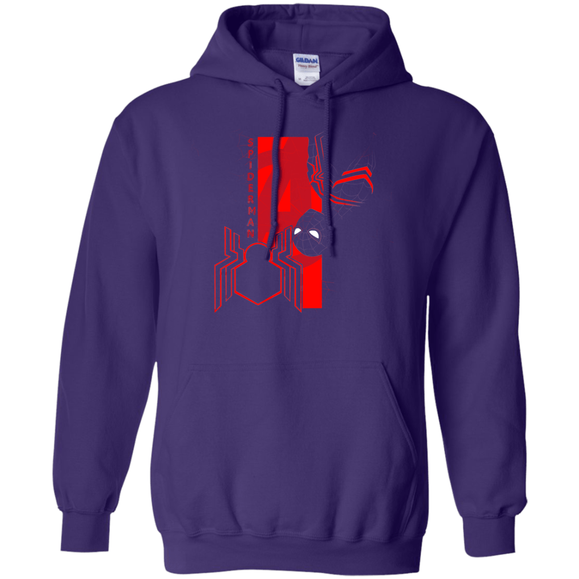 Sweatshirts Purple / S Spiderman Profile Pullover Hoodie