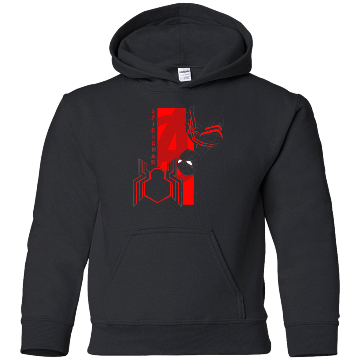 Sweatshirts Black / YS Spiderman Profile Youth Hoodie