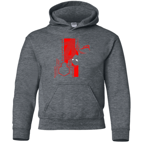 Sweatshirts Dark Heather / YS Spiderman Profile Youth Hoodie