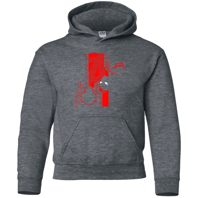 Sweatshirts Dark Heather / YS Spiderman Profile Youth Hoodie