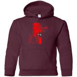 Sweatshirts Maroon / YS Spiderman Profile Youth Hoodie