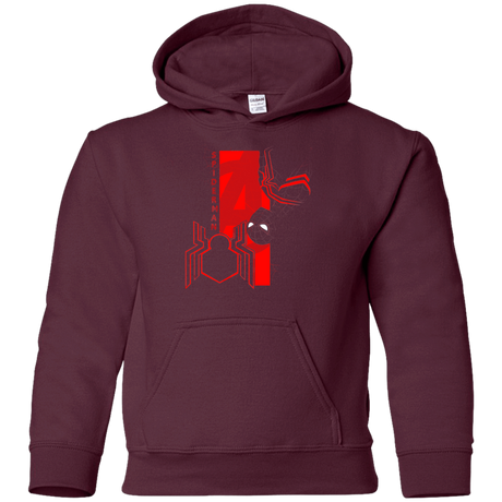 Sweatshirts Maroon / YS Spiderman Profile Youth Hoodie