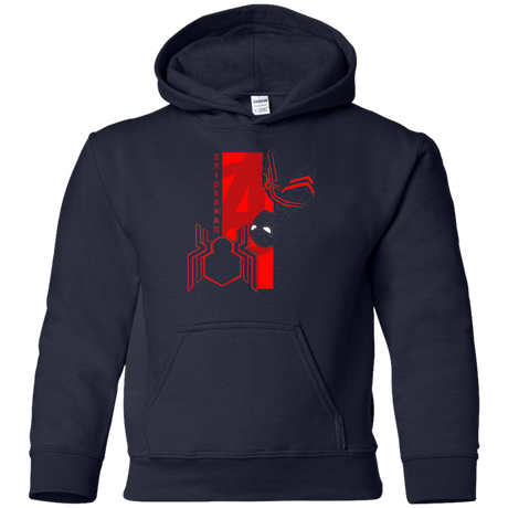 Sweatshirts Navy / YS Spiderman Profile Youth Hoodie