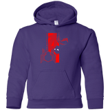 Sweatshirts Purple / YS Spiderman Profile Youth Hoodie